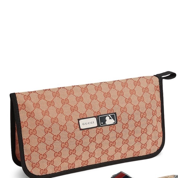 Brand new Authentic Gucci MLB canvas pouch